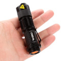 Hot Sale Bright 1AA ou 14500 Portable Aluminium Zoom Focus Pocket 7w 300lm mini cree ledlight Torche avec Clip